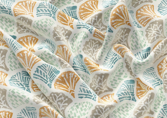 Foxley Faux Silk, Nautilus - Motorised Roman Blind - Image 4